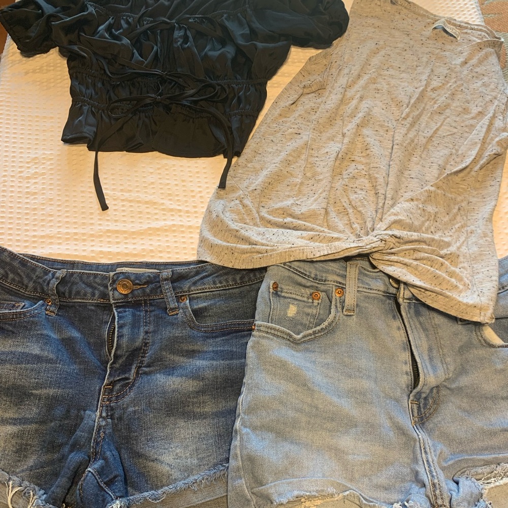 Soundgirl Blue Denim Shorts